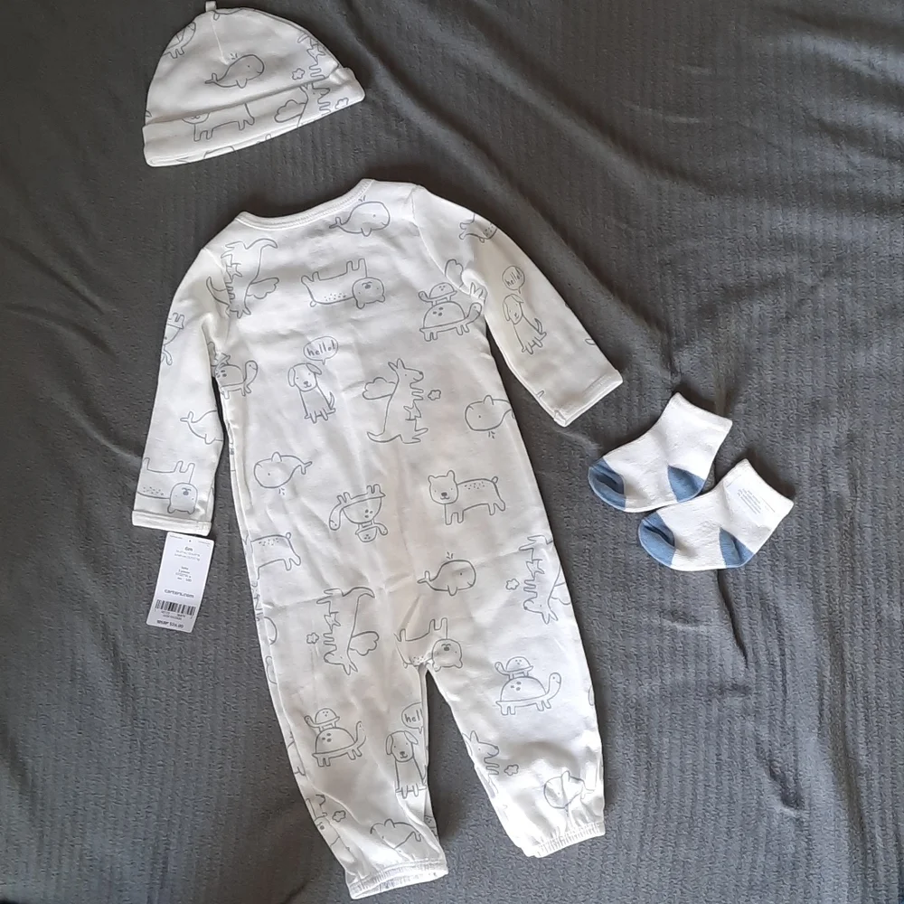 Carter's set with animal print